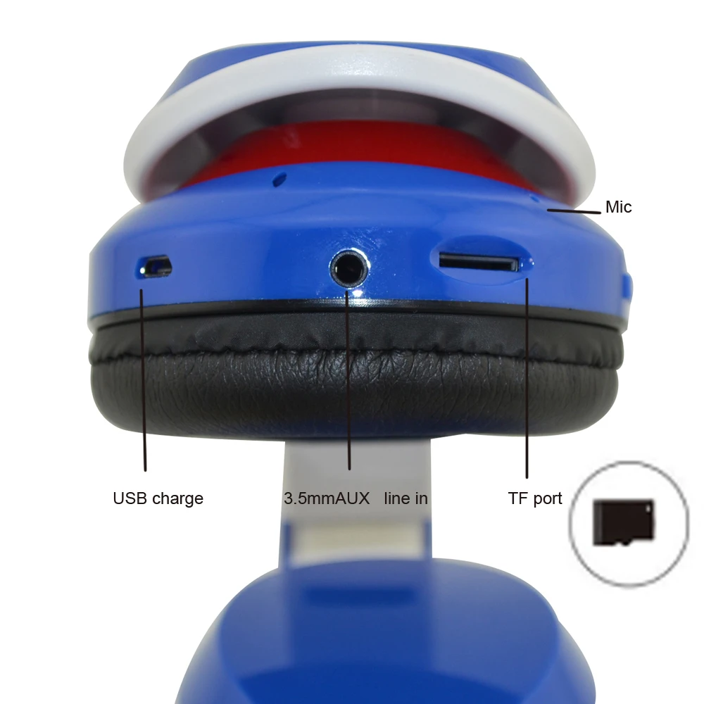 

qijiagu 50sets Wireless wired headphones headset with Microphone for mobile phone music earphone TF card support