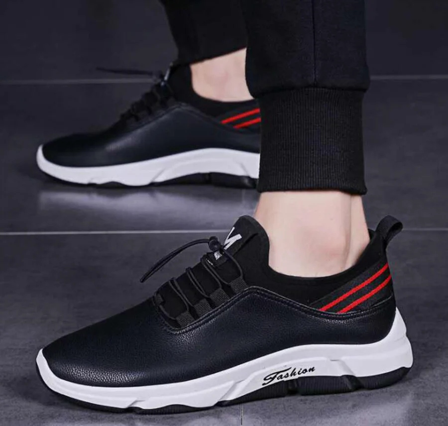 Мужская теплая обувь на осень и зиму с бархатной подкладкой Нескользящие туфли