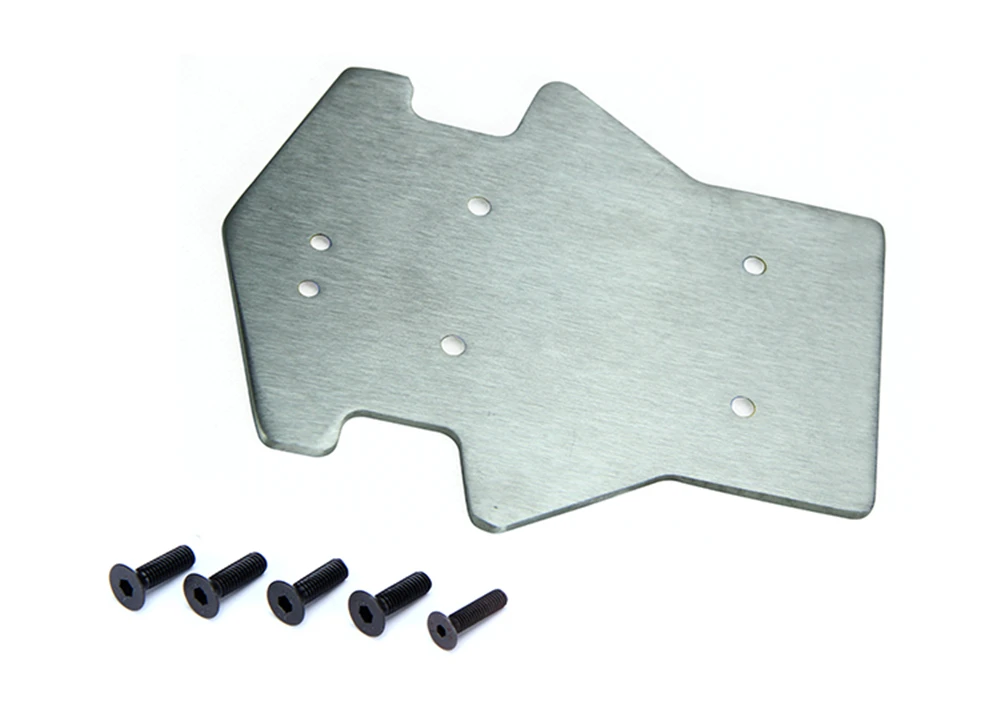 

4mm stainless steel front and rear Guard plate kit of Frame chassis for 1:5 scale losi 5ive-t rovan lt remote control toys truck