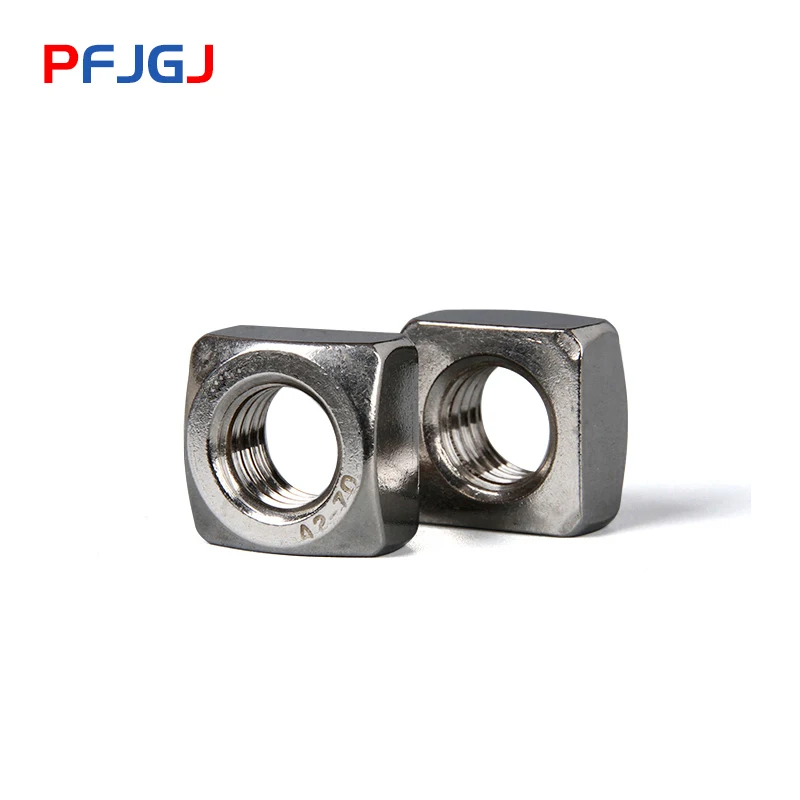 Peng Fa 100/50/20/10 шт. DIN557 GB39 M3 M4 M5 M6 M8 304 и 201 квадратные гайки из нержавеющей стали|Гайки| |