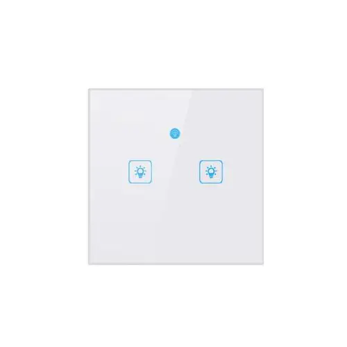 2 GANG 1/2/3 ЕС переключатель Wi-Fi умный переключатель дистанционного Управление свет сенсорный настенный настенные переключатели EWeLink работает с Google Home мини Alexa IFTTT - Комплект: 2 GANG
