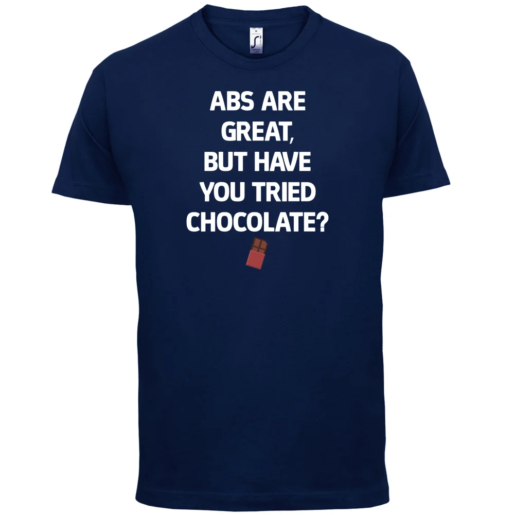 Abs отличный шоколадная Мужская футболка забавная/Диета/GymER здоровая с принтом