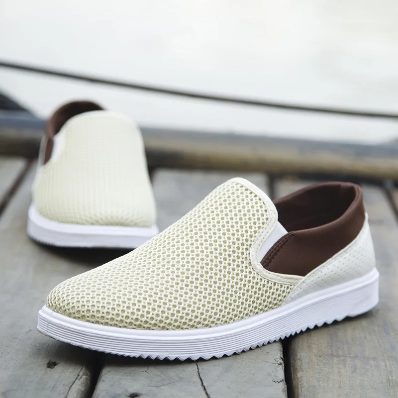 2016 new air spring men's casual shoes slip net in Korean Ventilated free shopping | Обувь