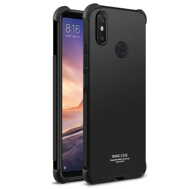 IMAK Xiaomi mi Max 3 чехол Xiao mi Max 3 чехол противоударный силиконовый мягкий прозрачный ТПУ чехол с защитой экрана