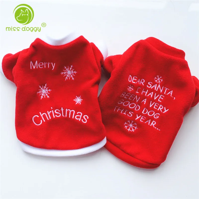 XS/S/M/L красная одежда для домашних питомцев Рождественский костюм мультяшная