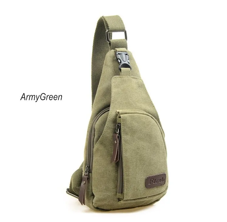 Army green Мужской брезентовый военный рюкзак мини для улицы на одно плечо тактический рюкзак Дорожная Спортивная Сумка для кемпинга и пробежки - Цвет: Army green