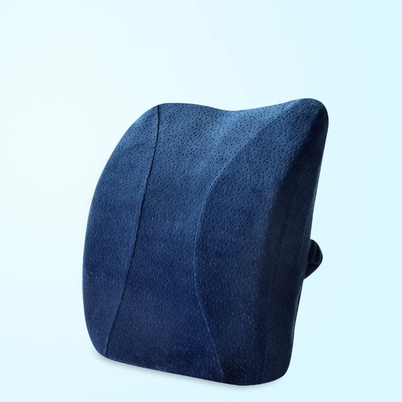 Navy Memory cotton 1 шт. Новая удобная Ортопедическая подушка для сиденья из пены с эффектом памяти, поясная подушка для спины, набор для домашнего офиса, подушка для ухода за здоровьем - Цвет: Navy Memory cotton