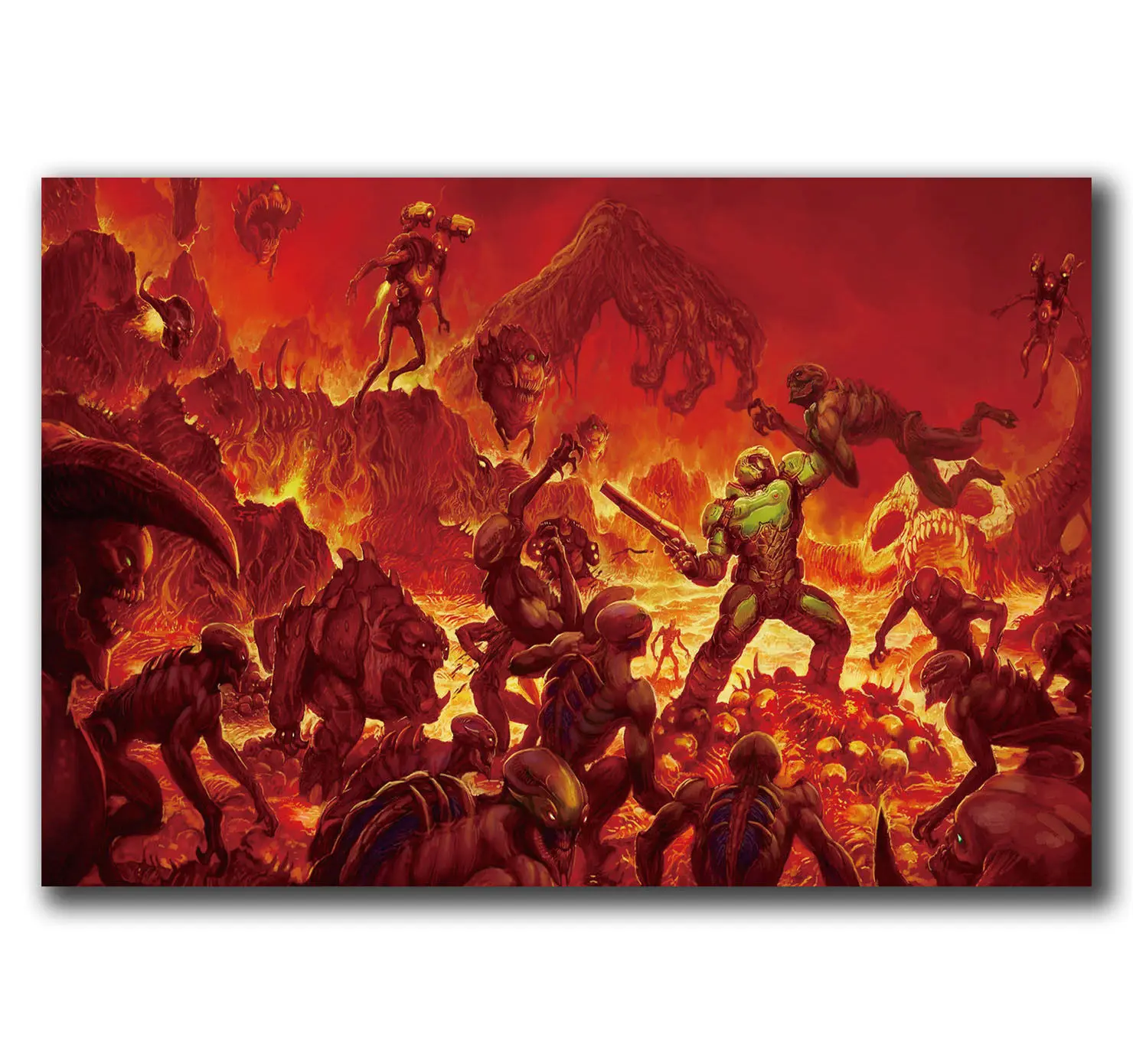 Q0299 плакаты и принты The Ultimate DOOM 4 Game Pop Hot Gift 24x36 40 дюймов художественный постер