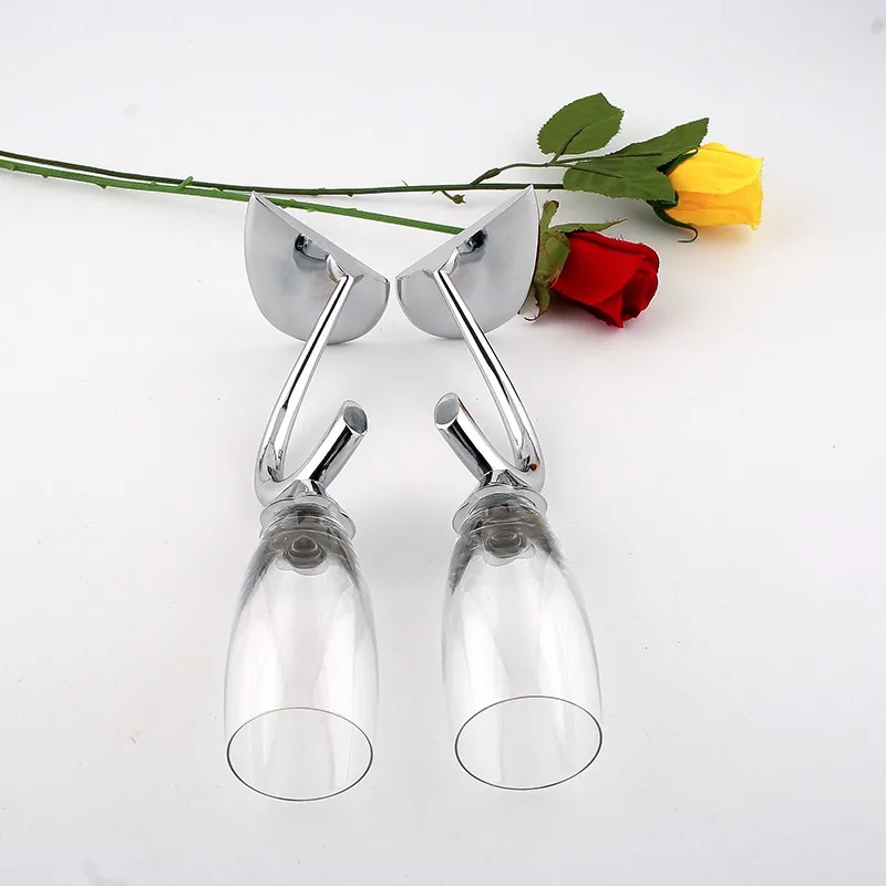 Новая мода форма сердца тостов Набор Винных Бокалов хрустальные бокалы для