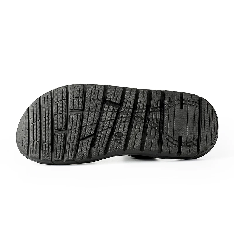 Лидер продаж Мужские шлепанцы Светильник Пляжная обувь Вьетнамки Цвет черный