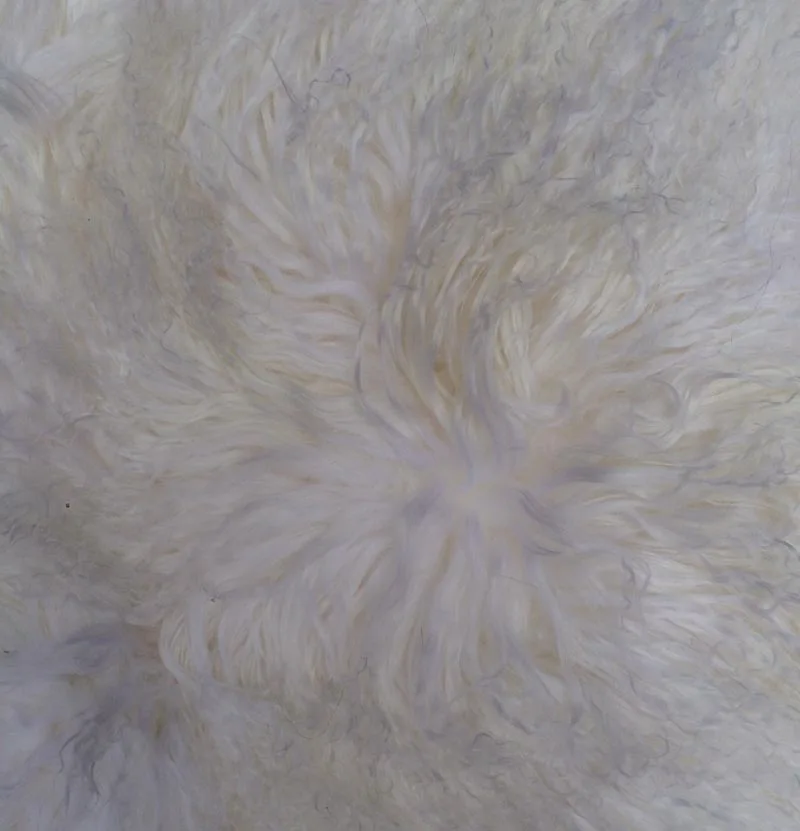 Высококачественный коричневый белый натуральный мех ягненка 50 см * 105 | Дом и сад