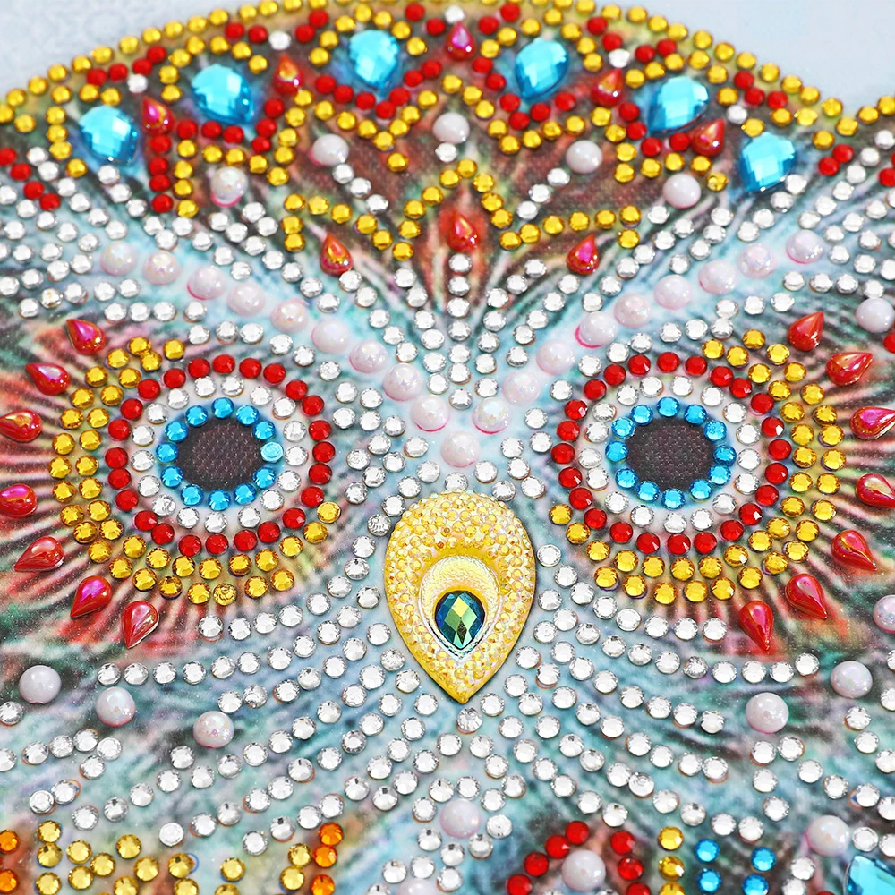 Новинка 2019 алмазная картина особой формы с изображением совы и животных