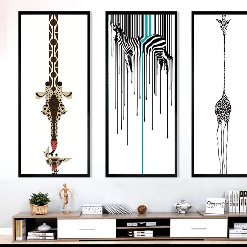 Triptych абстрактная декоративная живопись гостиная современный без рамки