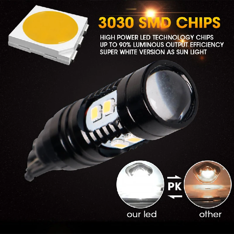 Hlxg 4 шт. светодиодный W5W T10 194 168 3030 SMD чип Авто Клинообразная лампа обратный