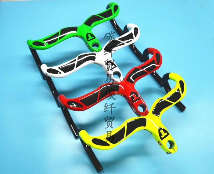 Тре полный углеродного волокна дорожный велосипед Бент Руль/полный углерода