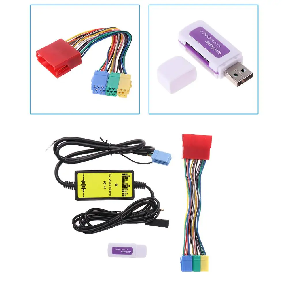 Новый Автомобильный MP3 плеер радио интерфейс устройство смены компакт дисков USB SD