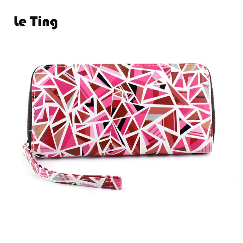 Красочные Печати Женщины Кошелек Кожаный Женский Держателя Карты Сцепления Carteira