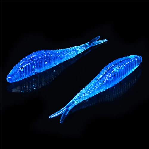 colorI 10 шт./лот Shad Мягкая приманка 6 см/7 см 1,5 г/2,5 г для рукоятки крючок под червя roofvissen искусственная силиконовая Форель Приманка мягкий гольян - Цвет: colorI