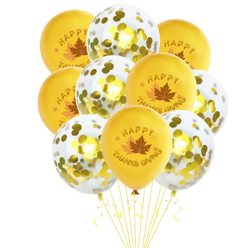 Happy Thanks giving10 шт Белый Желтый латексный воздушный шар спасибо день партии поставки