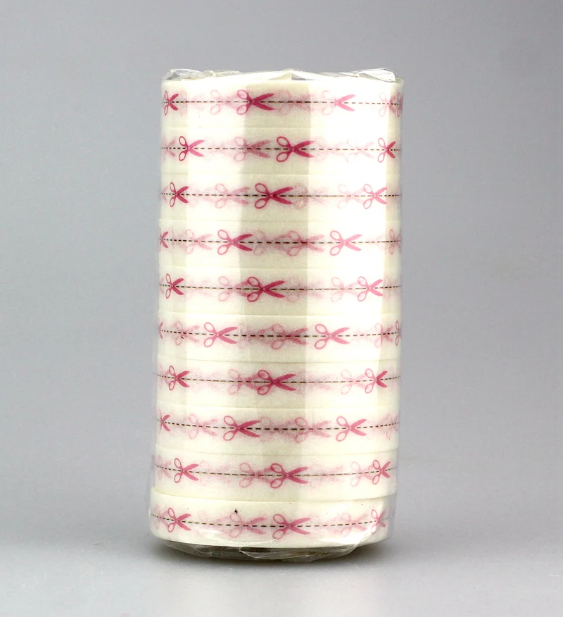 

10pcs / lot 8mm * 10m cute slim tape red scissors Japanese paper washi tape