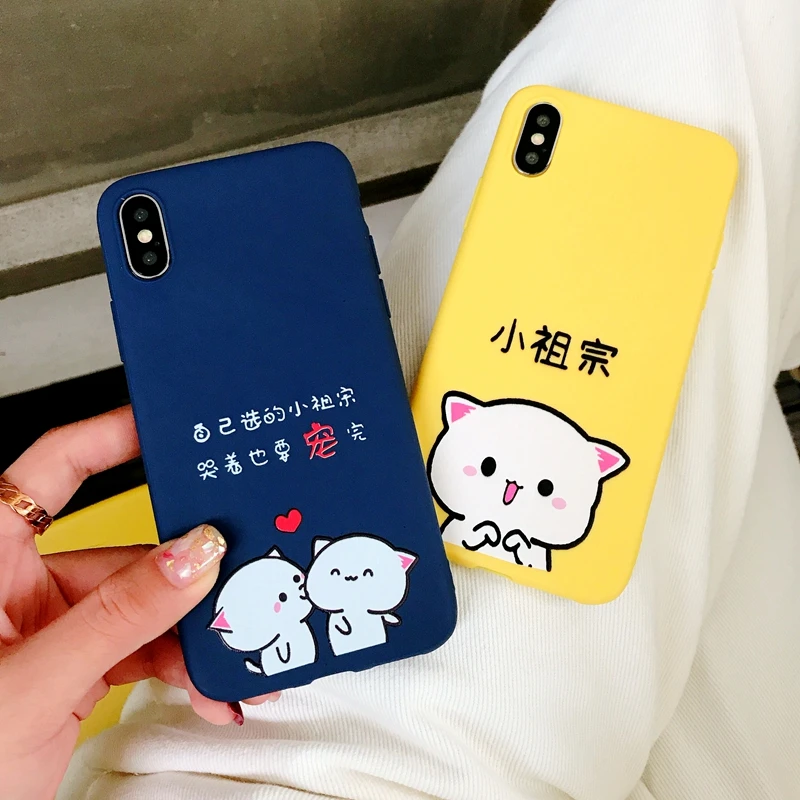 Для huawei Nova 3 чехол для телефона Супер милый мультфильм кошка любовники конфеты