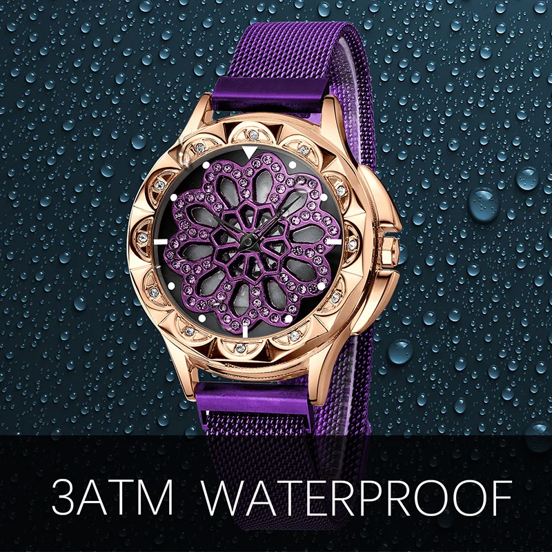 Чиво модные повседневные часы дамы вращения представительского класса