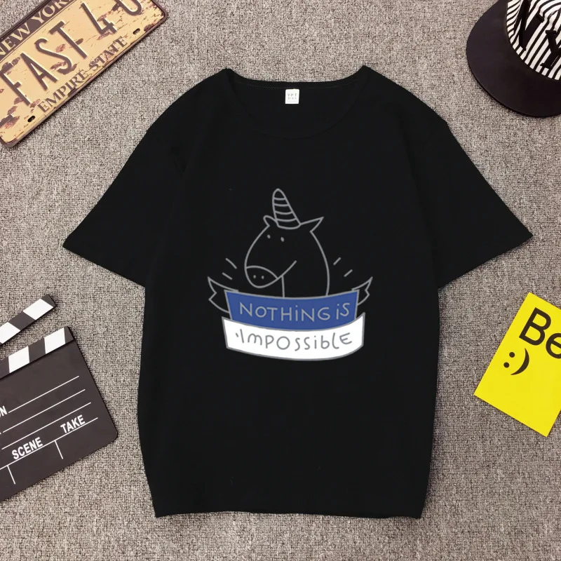 

2019 Summer T-shirt Women Tops Fashion Casual Street Print Short Sleeve Round Neck Plus Size Loose Bottoming Women T-shirt CW389
