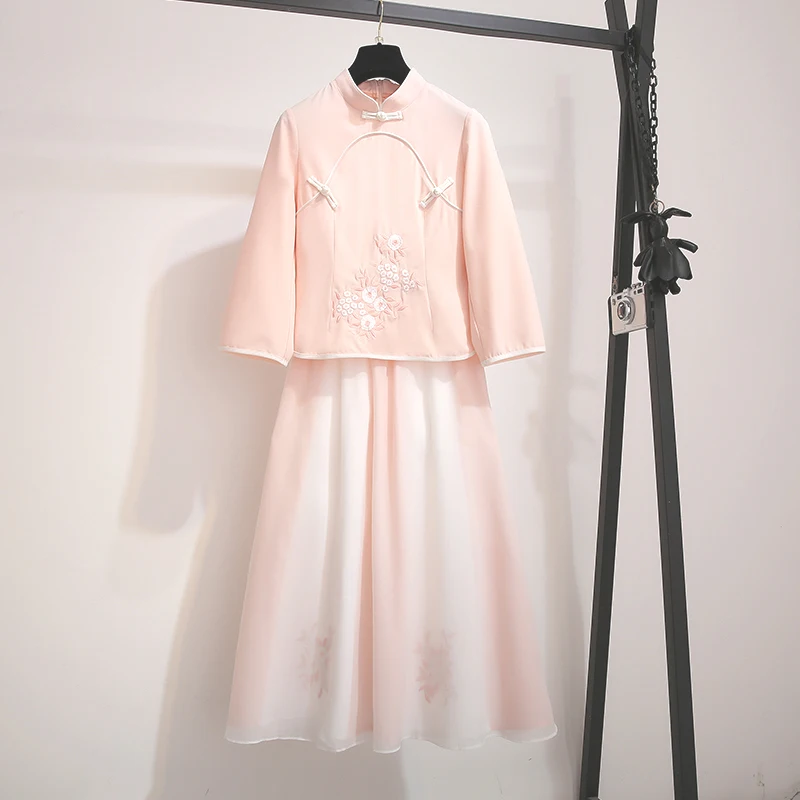 Hanfu/одежда в древнем стиле женский костюм Тан Китайская одежда для выступлений и