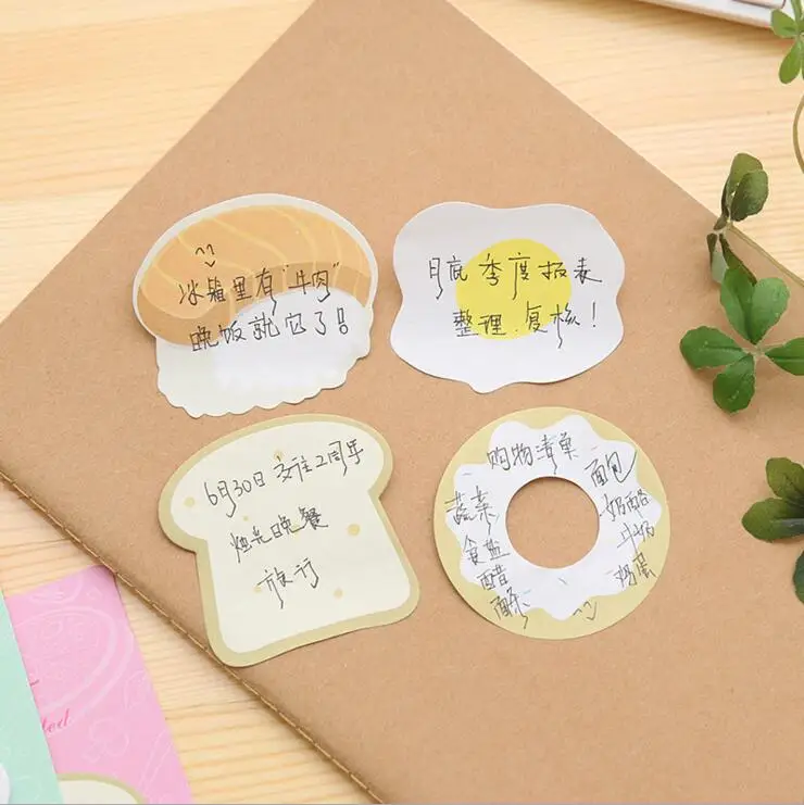 1 шт. новый корейский блокнот Lytwtw Kawaii для завтрака Липкие заметки креативный