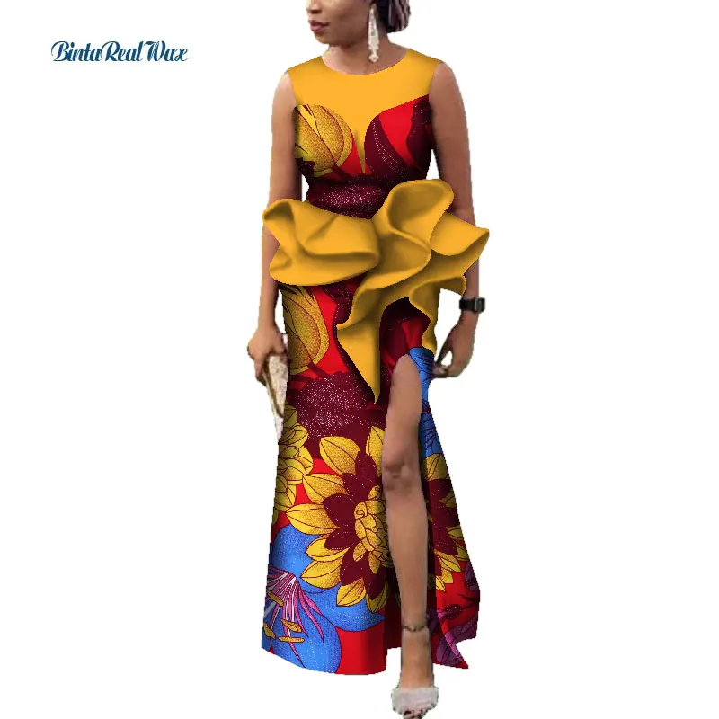 Африканские платья для женщин Бэйзин Riche африканская одежда женские длинные
