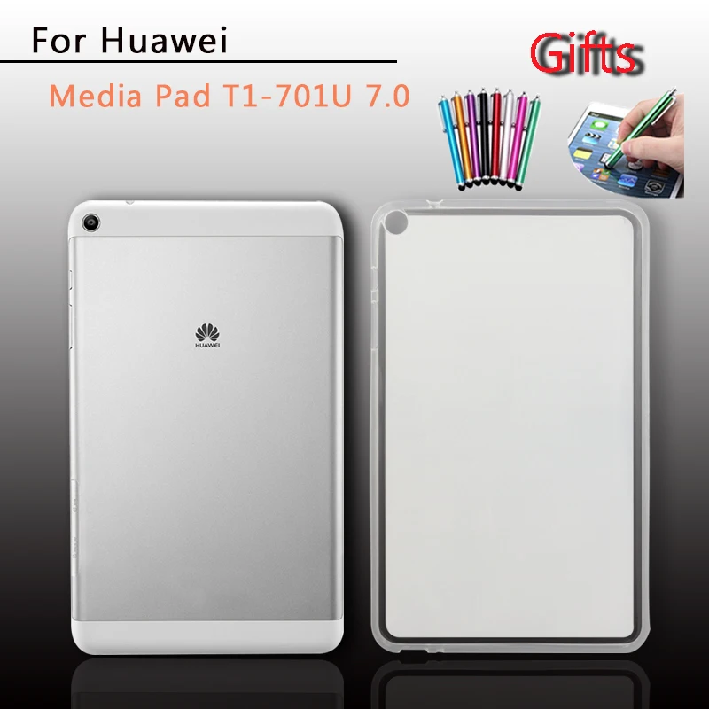 T1 7.0 T1-701U Силиконовый чехол для huawei MediaPad T3 7 3g Wi-Fi/Медиа Pad T3 10 8/T5 10,1 мягкий чехол для планшета из Уретанового термопластика чехол Tab T1 T2 7,0 8,0 10 Pro - Цвет: T1 7.0 T1-701U