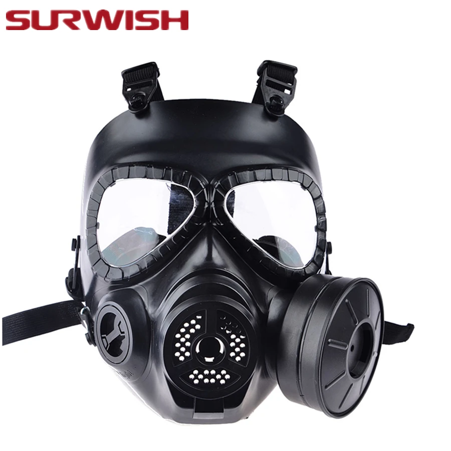 SURWISH CS газа Пейнтбол Маска с вентилятором Airsoft маска косплэй защиты Хэллоуин злой