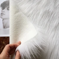 quality 9cm long fur rabit faux fur fabric soft plush faux fur fabric sewing material diy home decoration cloth fur
