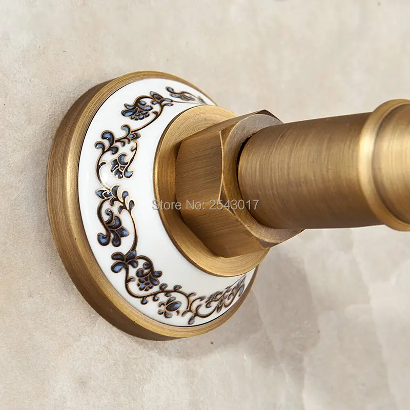 Смеситель для ванной и душа с двойной ручкой настенный кран стиральной машины