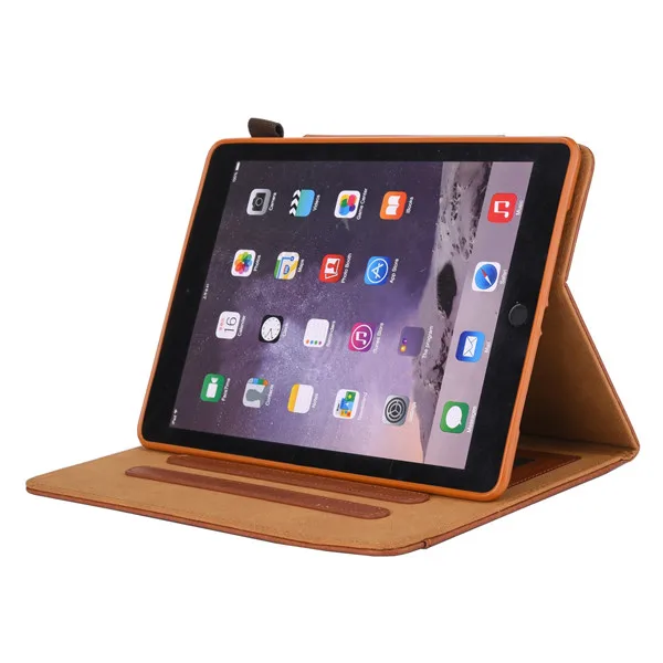 Высококачественный деловой чехол из искусственной кожи чехол для ipad Air 2 с мягкой задней крышкой из ТПУ для ipad Air Wallet Stand защитный чехол