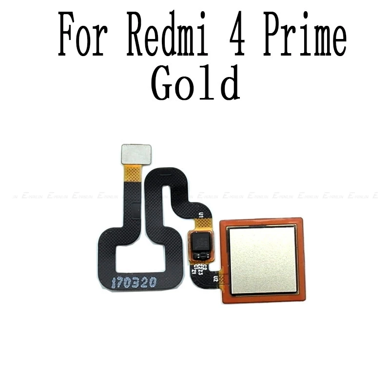 4 Prime Gold За счет сканера отпечатков пальцев Сенсор сканер гибкий кабель для Xiaomi Redmi 4X4 Pro Prime 5 плюс задняя крышка Кнопка возврата home ключ Замена Запчасти - Цвет: 4 Prime Gold