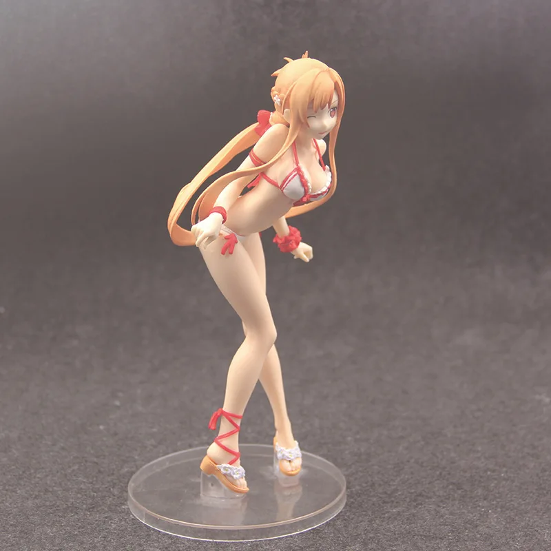 Новый аниме меч искусство онлайн Yuuki Asuna стоячий осанка купальник Ver. Экшн фигурка