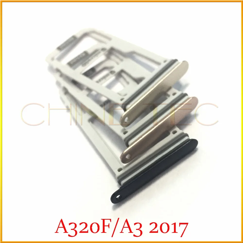 

10 шт. новый оригинальный для Samsung Galaxy A3 2017 A320F Nano sim-карта micro SD лоток держатель Слот адаптер