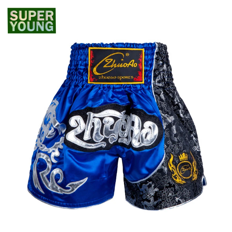 MMa Tiger Muay Thai Mens Kickboxing Shorts Kids Boys Kick Boxing Fight Grappling Trunks Children Fitness Gym Training Sportswear | Спорт и
