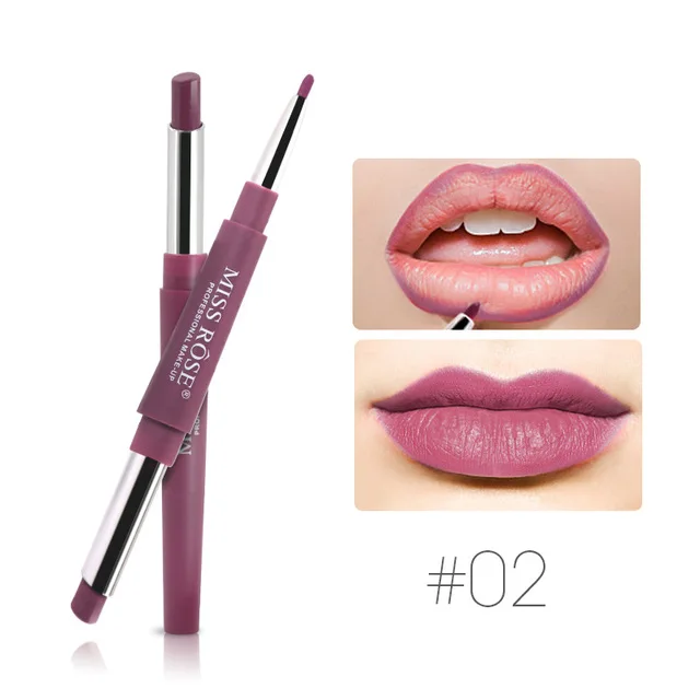 MISS ROSE Lipsticsk матовая полностью профессиональная водостойкая помада для макияжа стойкая 8 цветов Косметика Макияж матовая помада - Цвет: L152002