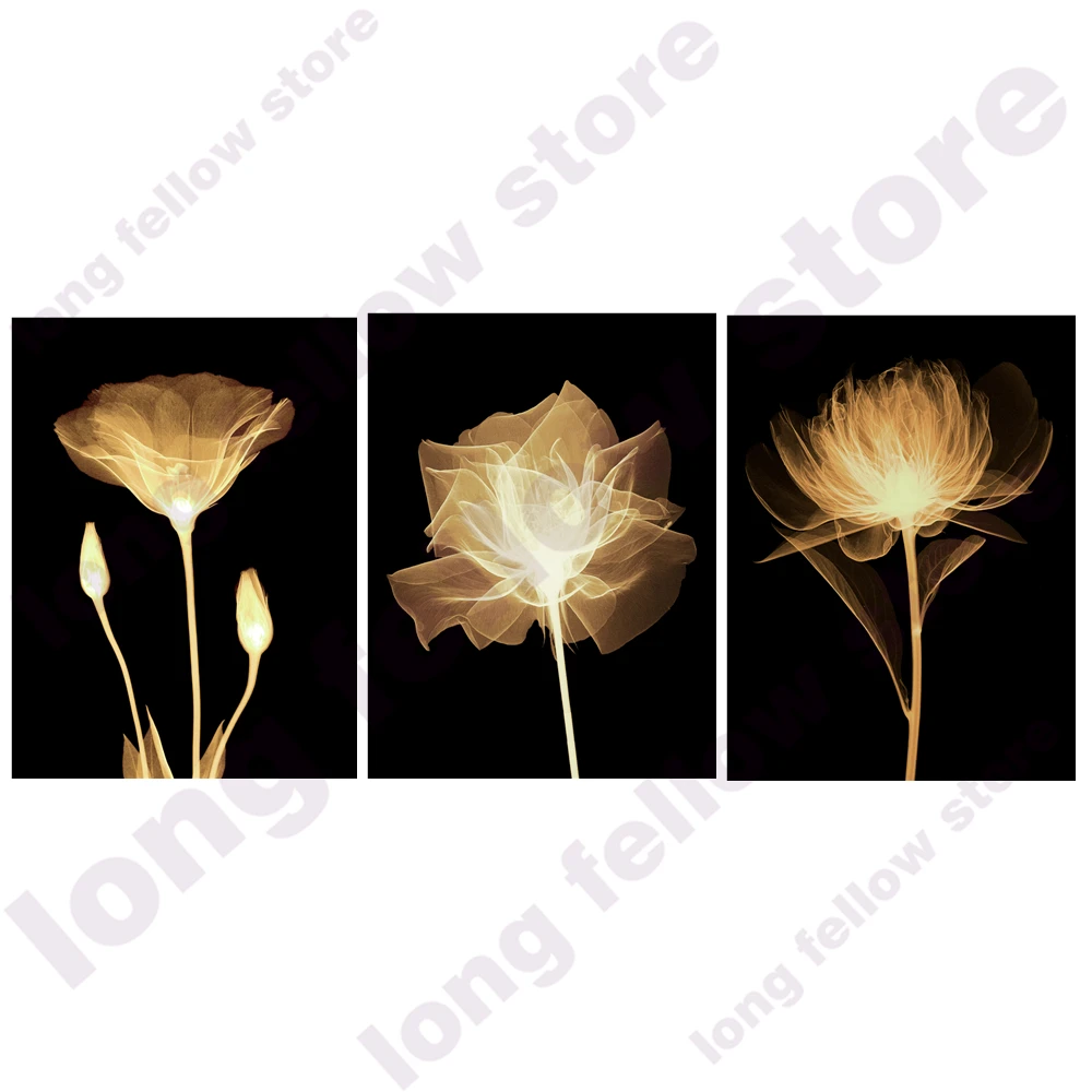 Комплект из 3 предметов украшенные цветами Домашние украшения золотой активного