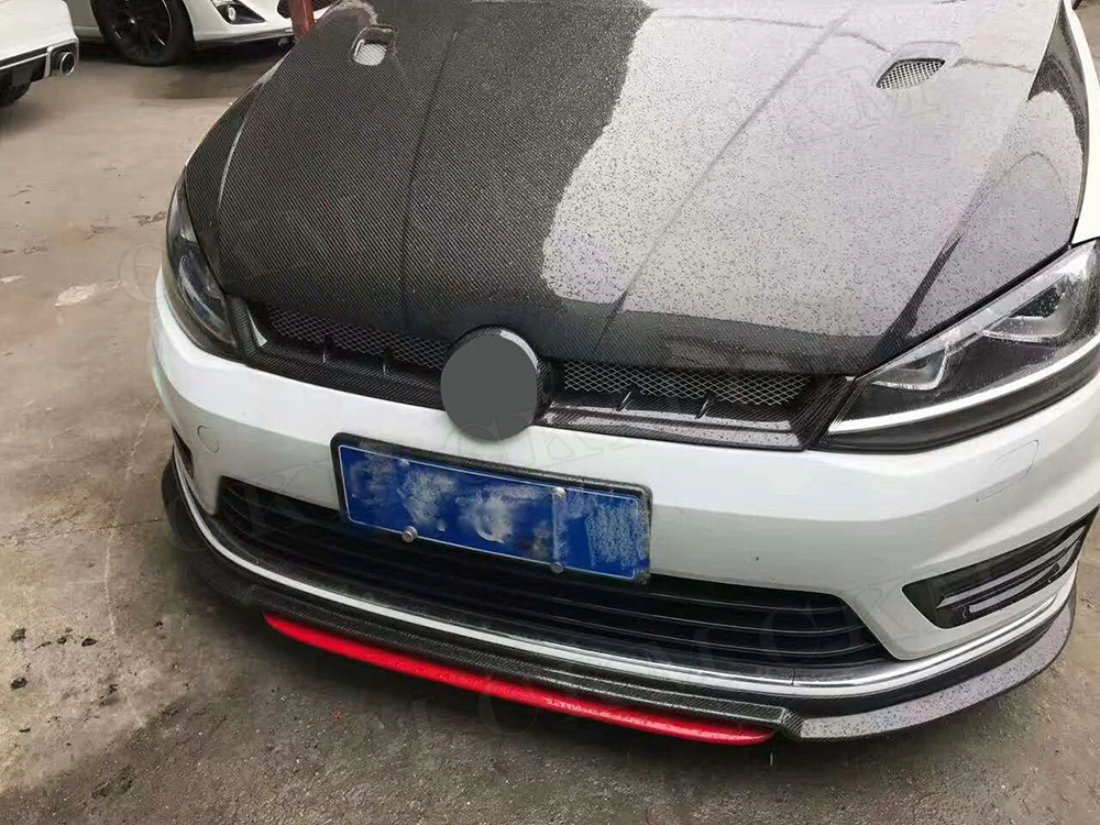 Для VW MK7 карбоновые решетки переднего бампера для Volkswagen Golf 7 VII MK 7