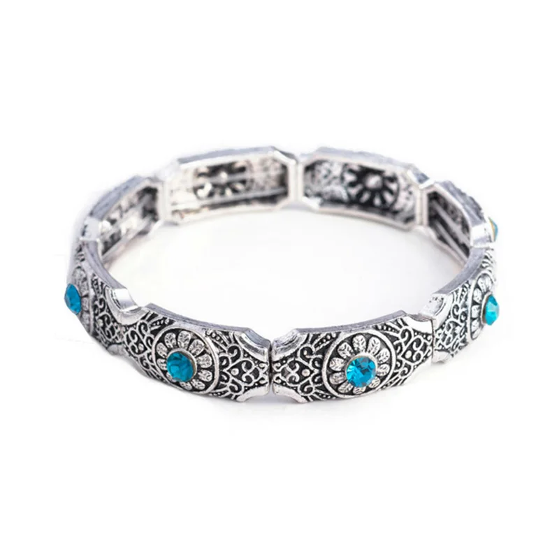 Лидер продаж женские винтажные растягивающиеся браслеты богемные античные