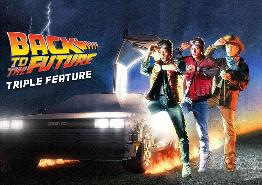 Назад в будущее плакаты фотообои с белым покрытием печать четкое изображение