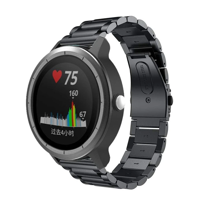 20 мм ремешок из нержавеющей стали ремешок для Garmin Vivoactive 3 Часы Браслет ремешок для Garmin Vivoactive3 HR Forerunner 645