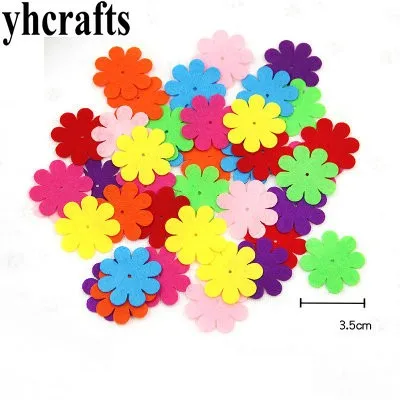 40PCS/LOT.6 design Different shape fabric flower petal Scrapbook kit.Early educational toys Kindergarten crafts OEM | Дом и сад