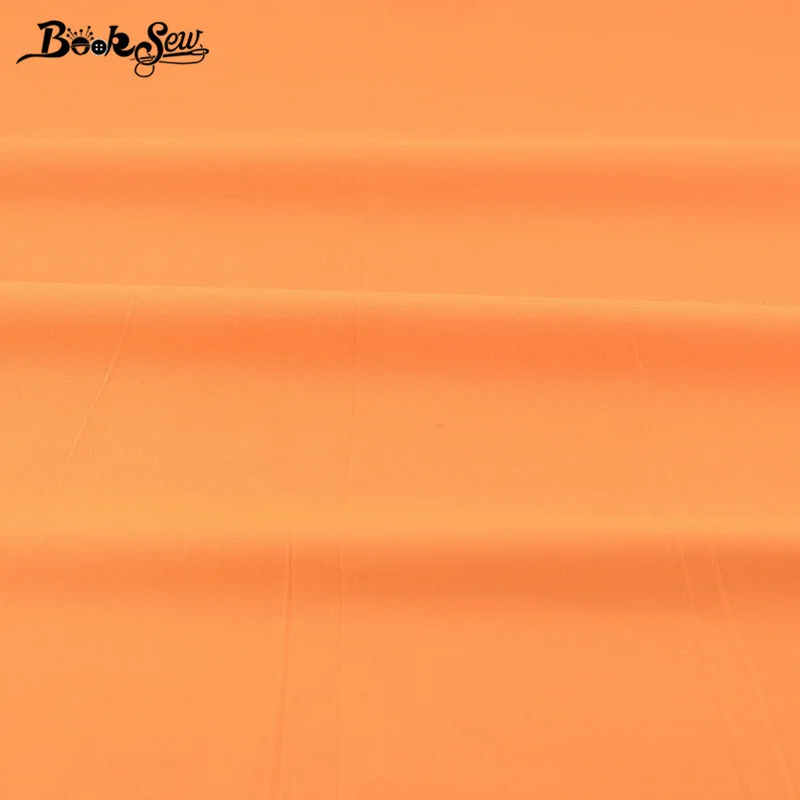 50cmx160cm orange Booksew хлопчатобумажных тканей Текстиль для дома 25 одноцветное Цвета пакет ремесел Постельное бельё квилтинга Костюмы Вышивание Жир Квартал метр пэчворк - Цвет: 50cmx160cm orange
