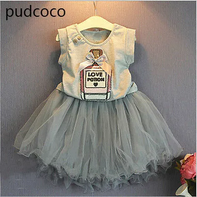 Милый Летний хлопковый жилет без рукавов для маленьких девочек комплекты одежды