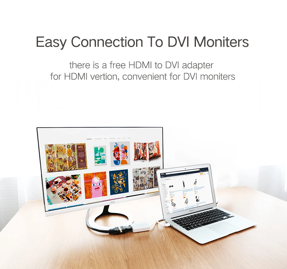 Ugreen USB HDMI VGA DVI адаптер Внешний USB к HDMI мульти-дисплей адаптер мужчин и женщин проектор Разъем конвертер USB HDMI
