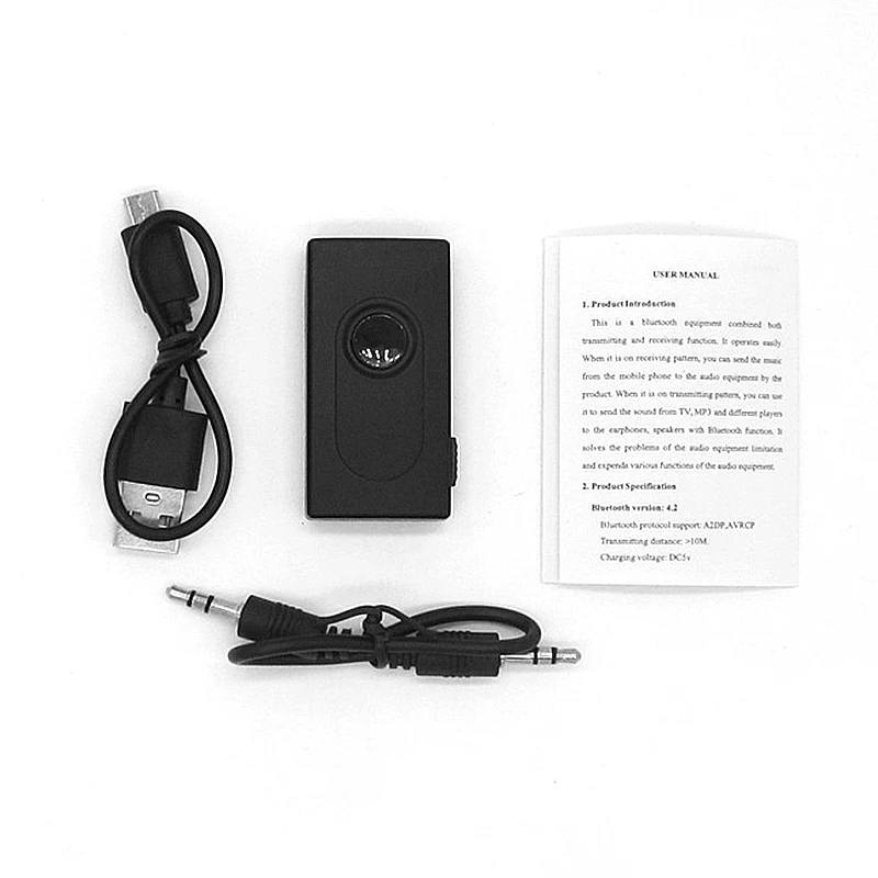 Беспроводной Bluetooth 4 2 разъем Aux аудио приемник адаптер музыкальный MP3-плеер